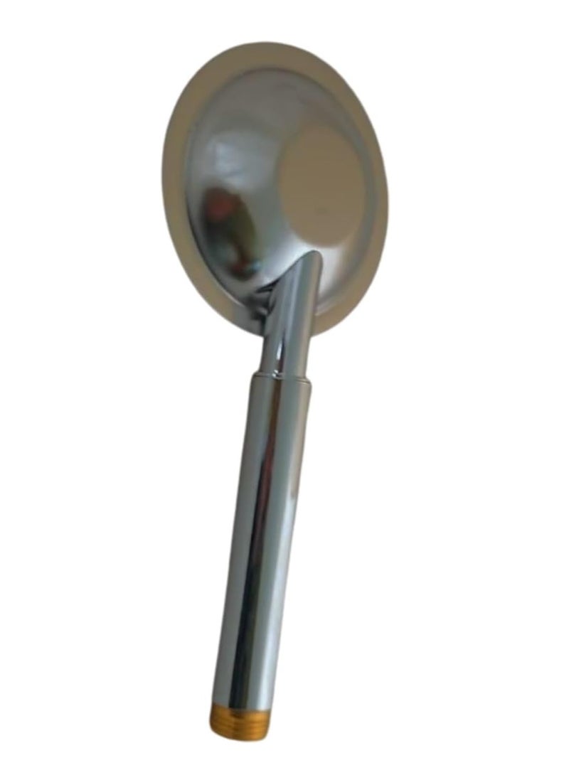 Metal Hand Shower Head (Round Shape 2 Silver) - Image 3