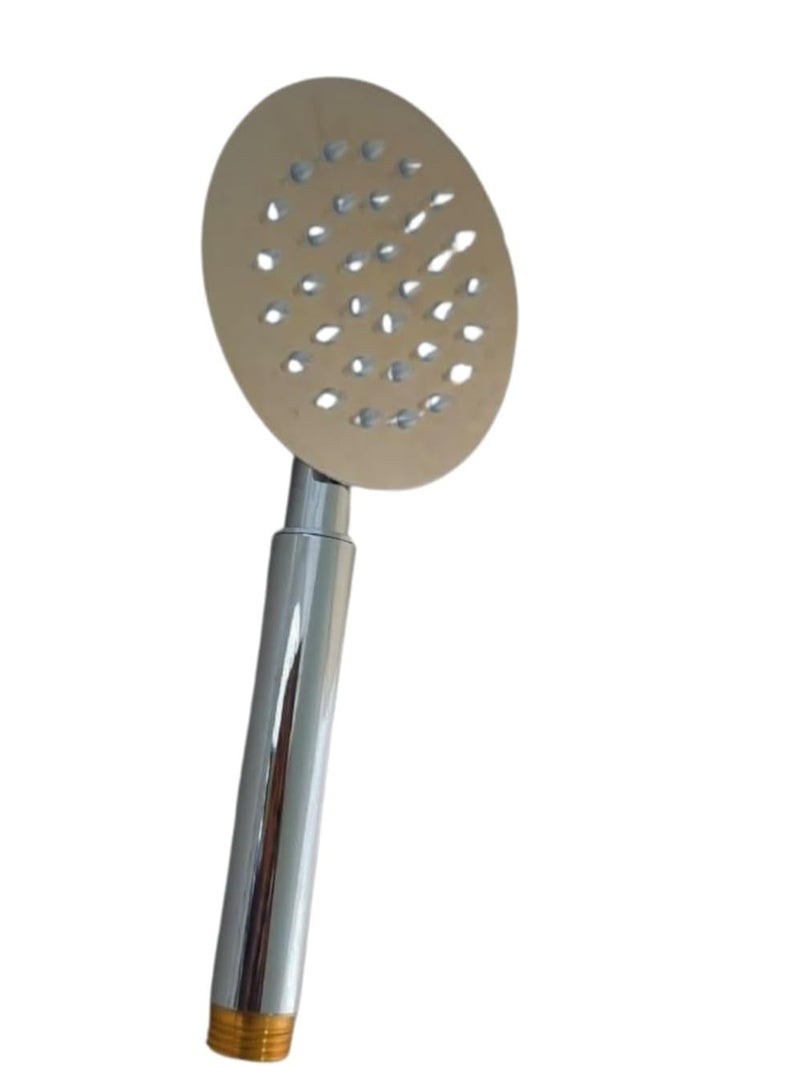 Metal Hand Shower Head (Round Shape 2 Silver) - Image 2