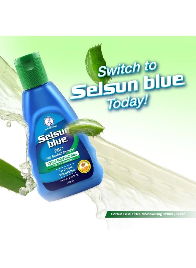 سلسن بلو شامبو سيلسن بلو المرطب للغاية المضاد للقشرة 200 مل مضاد للقشرة/للشعر الجاف والتالف [مجموعة من 2] - Image 2