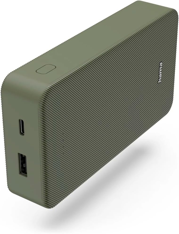Hama 20000mAh Power Bank, Fast Charging Portable Charger, Dual USB-C & USB-A Ports, LED Display, Compatible with iPhone Samsung iPad, Travel Battery Pack - Image 4