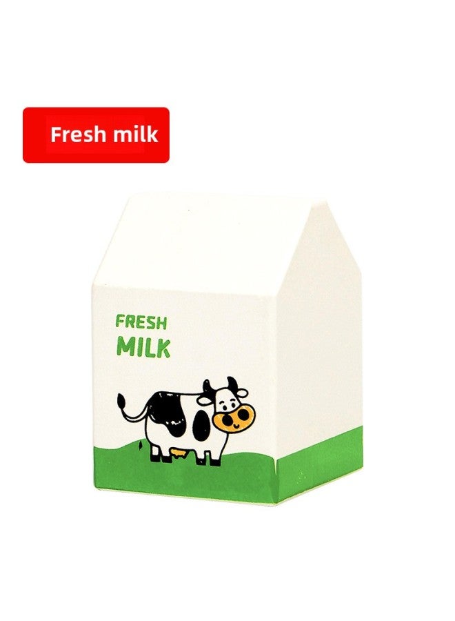 Play House Toy Wooden Chocolate Strawberry Milk Beverage Bottle Toy Children's Gift-Color:A Group Of 4 Milk - Image 4