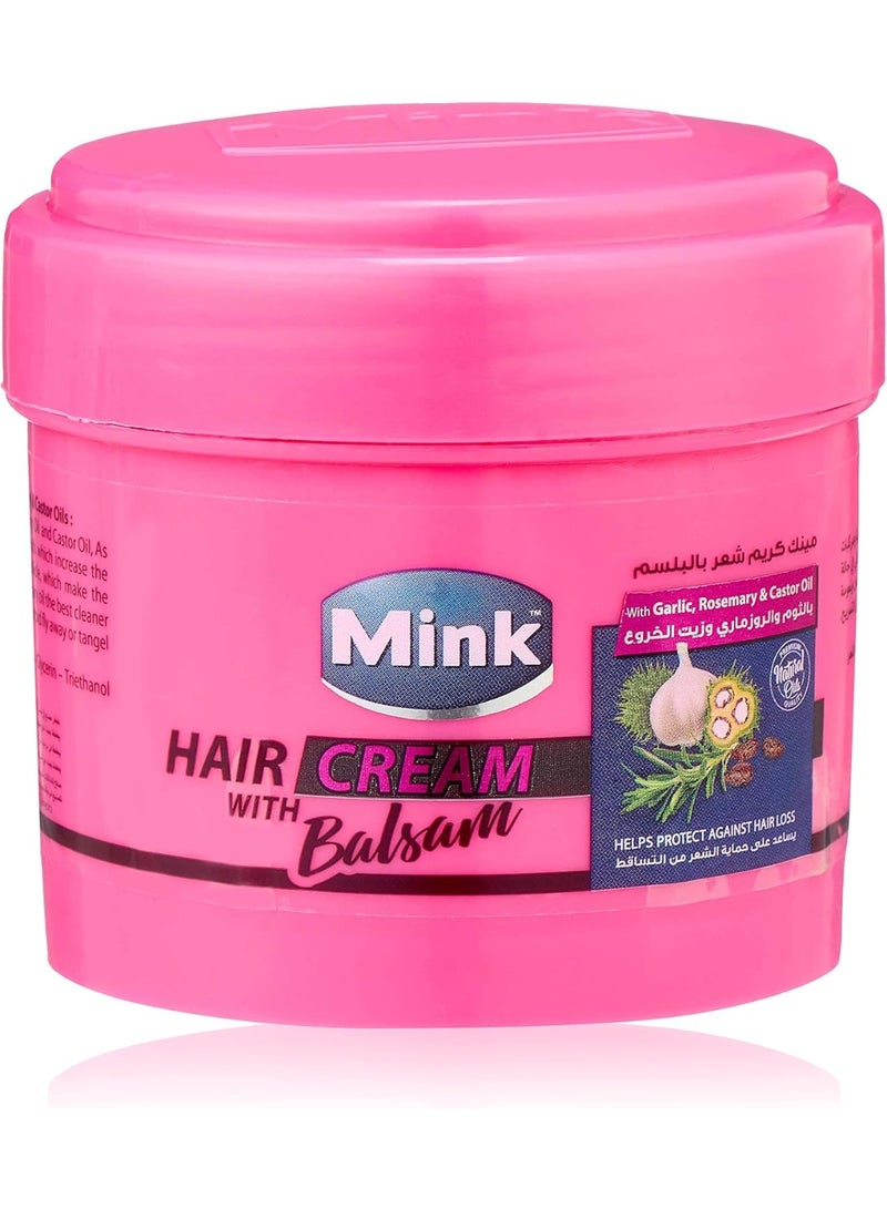 مينك كريم شعر بلسم بالثوم وإكليل الجبل وزيت الخروع 125ml - Image 1