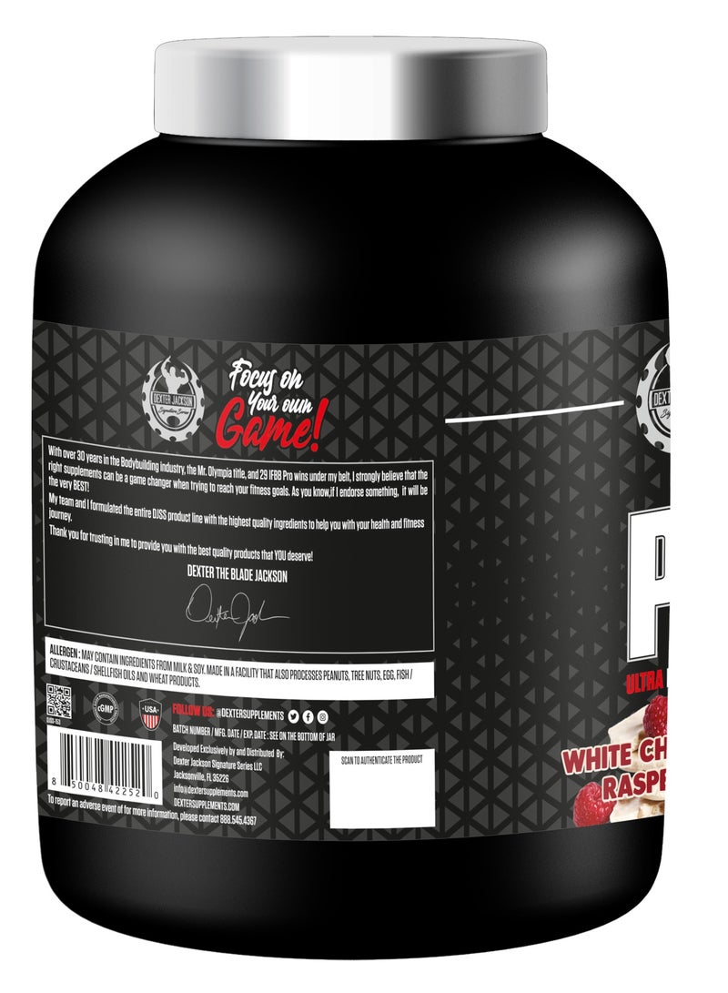 DEXTER JACKSON Black Series Platinum Whey - Ultra Premium Strength Whey & Isolate Protein -White Chocolate Raspberry, 4lbs - Image 2