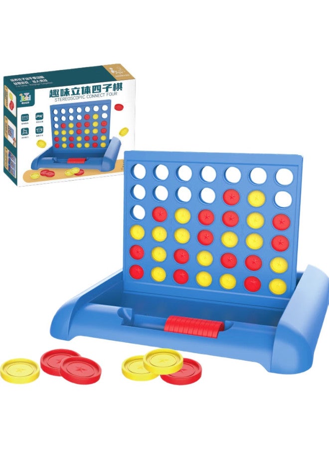 WEST Xi Xia 3D Four-In Four-In Children'S Toy, Kindergarten And Elementary School Student Board Game, Parent-Child Birthday Gift - Image 1