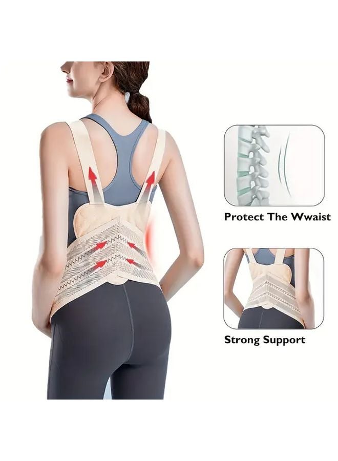 Light Beige Maternity Belly Band Adjustable Pregnancy Support Belt for Back Abdominal Comfort Size L - Image 2
