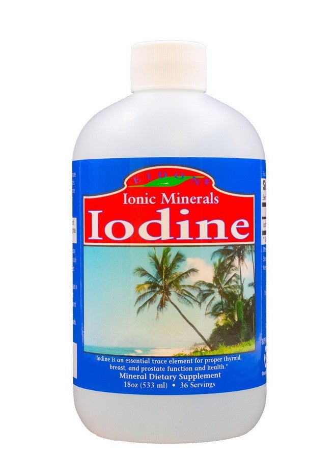 Eidon Ionic Minerals Potassium Iodide Supplement - Liquid Iodine Drops, Supports Energy Levels and Thyroid Health, Bioavailable, No Additives or Preservatives - Potassium Iodide Drops, 18 oz - Image 1
