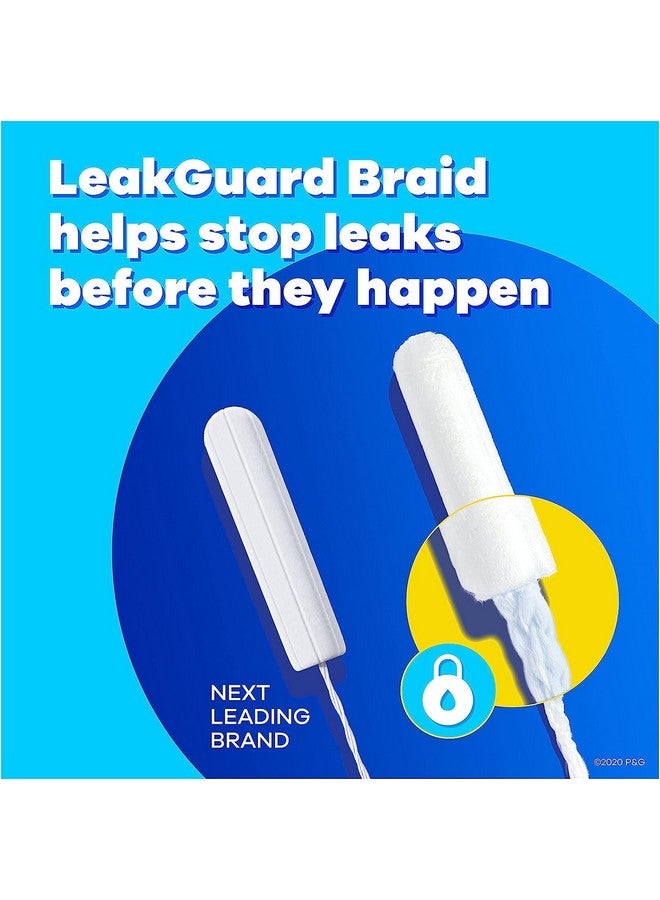 سدادات قطنية بيرل فائقة الامتصاص، مع جديلة مقاومة للتسرب، بدون رائحة، 50 قطعة