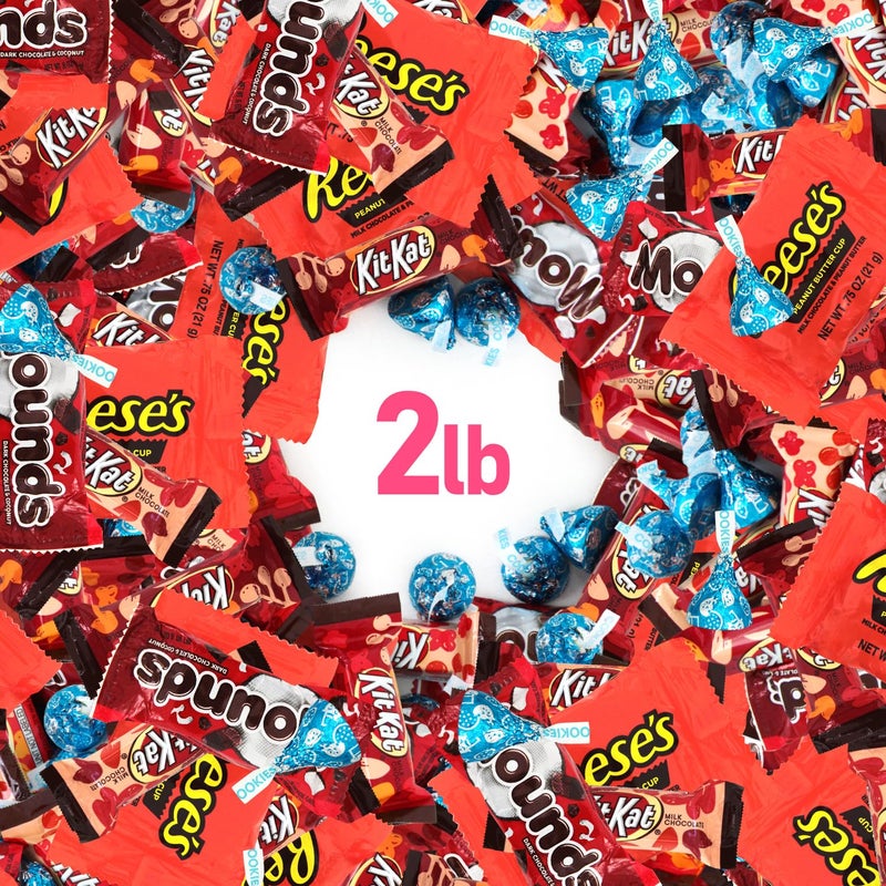 Chocolate Candy Variety Pack, 2lb Pack of Bulk Chocolate Candy Individually Wrapped, Perfect Assortment for Stocking Stuffers, Ideal Assorted Chocolates for Family and Friends - Image 2