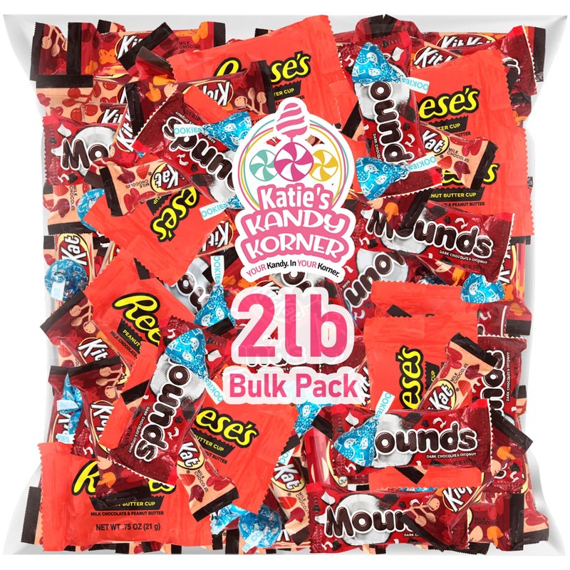 Chocolate Candy Variety Pack, 2lb Pack of Bulk Chocolate Candy Individually Wrapped, Perfect Assortment for Stocking Stuffers, Ideal Assorted Chocolates for Family and Friends - Image 1