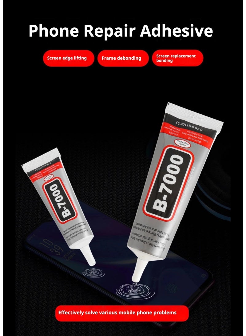 غراء إصلاح الهواتف B-7000 سعة 50 مل - لاصق متعدد الأغراض برأس إبرة دقيق لإصلاح الشاشة، ولصق الإطار، والأعمال الحرفية والإلكترونيات - Image 3