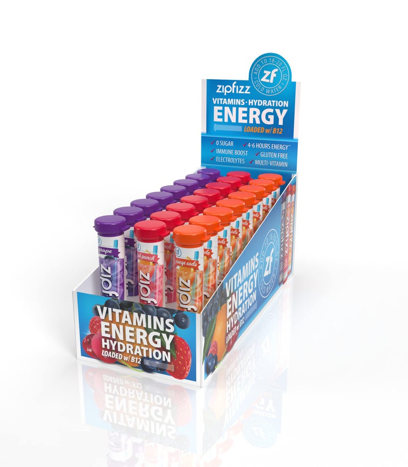Zipfizz Energy Drink Mix, Electrolyte Hydration Powder with B12 and Multi Vitamin, Combo Pack (24 Pack) - Image 2