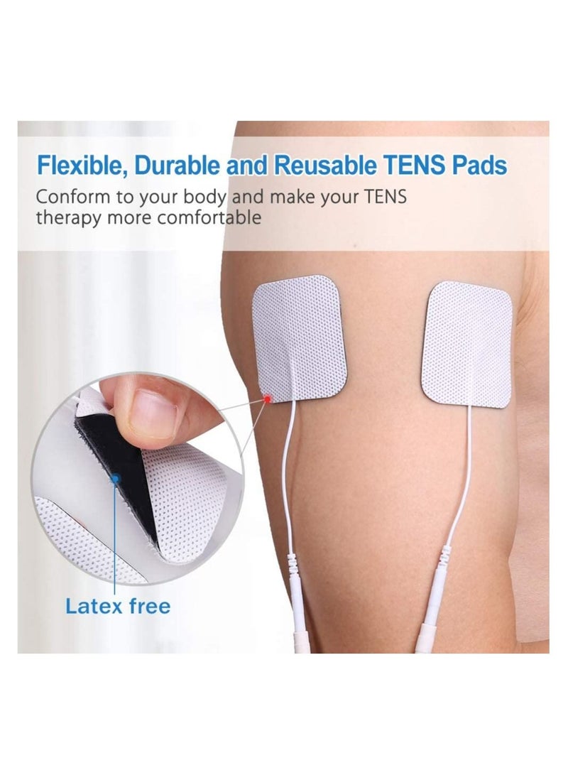 Generic 20 PCS TENS Unit Electrodes for TENS Massage EMS Unit Muscle Stimulator Reusable Electrode Pads - Image 5