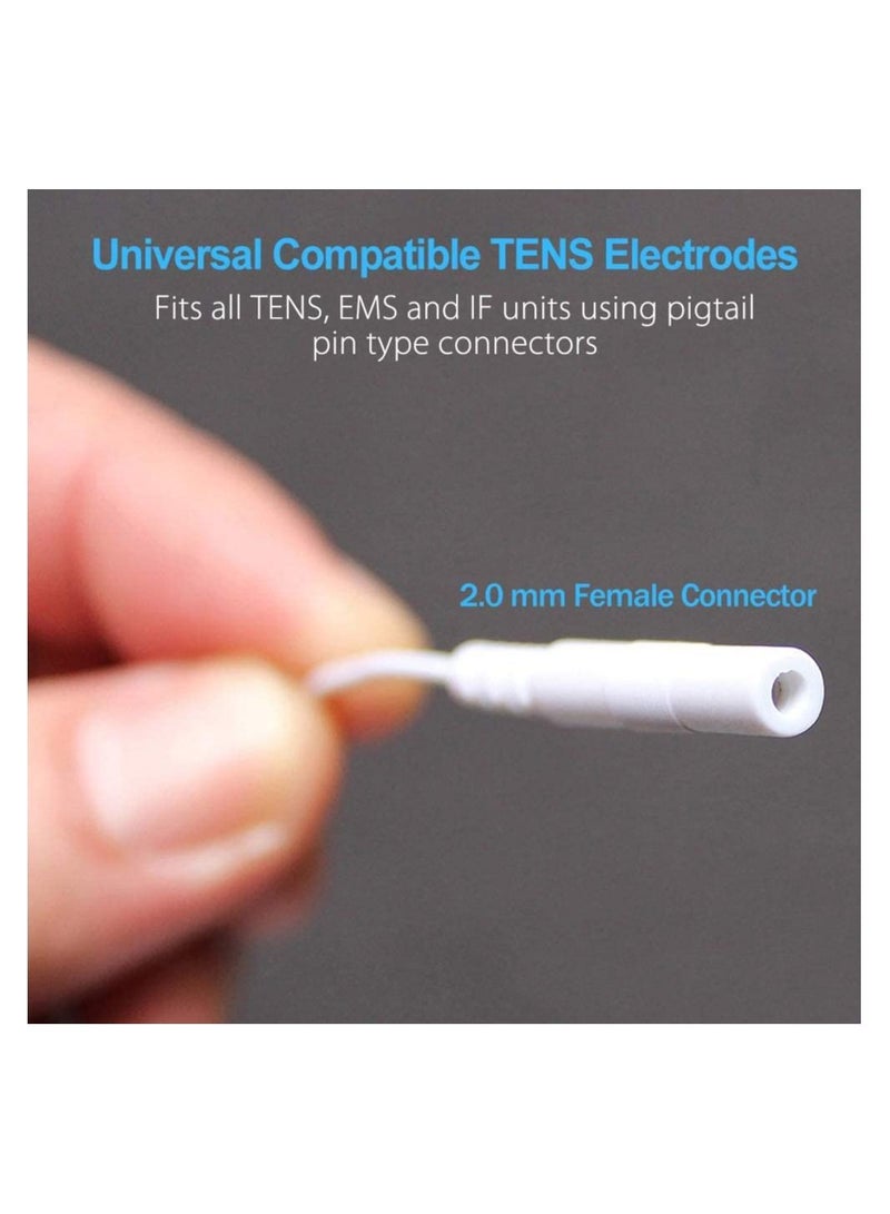 Generic 20 PCS TENS Unit Electrodes for TENS Massage EMS Unit Muscle Stimulator Reusable Electrode Pads - Image 3