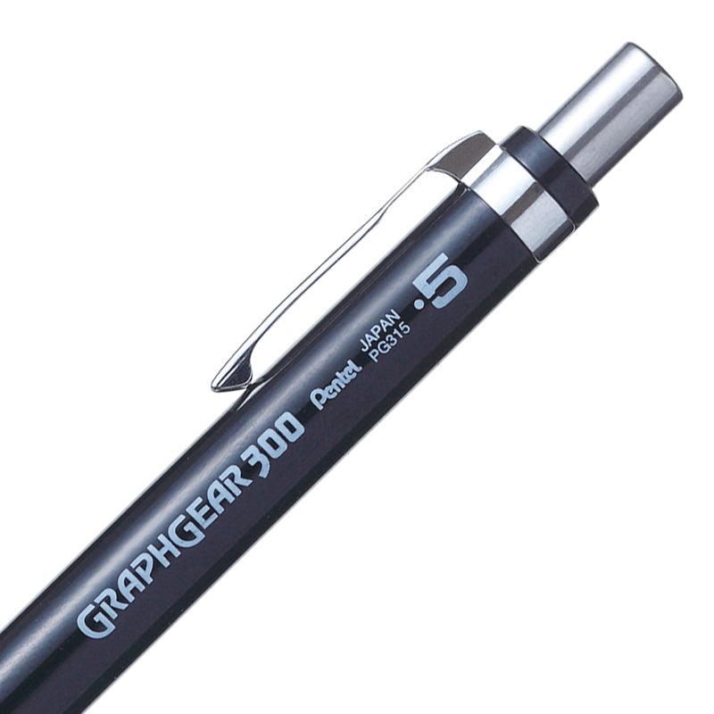Pentel GraphGear 300 Mechanical Pencil, Box of 12 Pencils, black (0.5mm) - Image 5