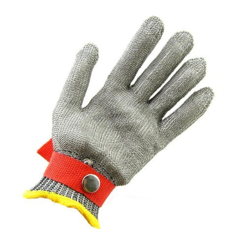 Luckystone Ambidextrous Cut Resistant Gloves High Performance Level 5 ProtectionSafety Cut Proof Stab Resistant Stainless Steel Metal Mesh Butcher GloveFood Grade Cut Proof Gloves