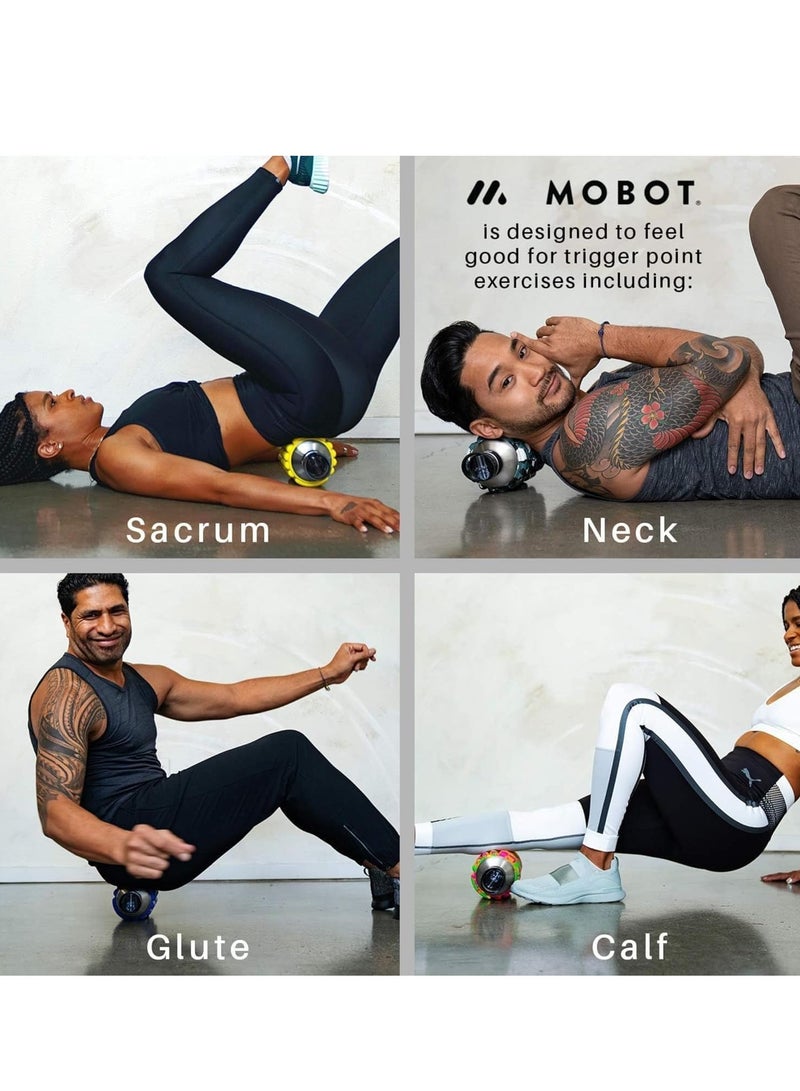 MOBOT Portable Travel Foam Roller Water Bottle with Sip Straw, Stainless Steel Screw Lid | Insulated Sports Water Bottle and Foam Rollers for Yoga, Workout, Home Gym, & Exercise (Beet, 1.2L) - Image 4