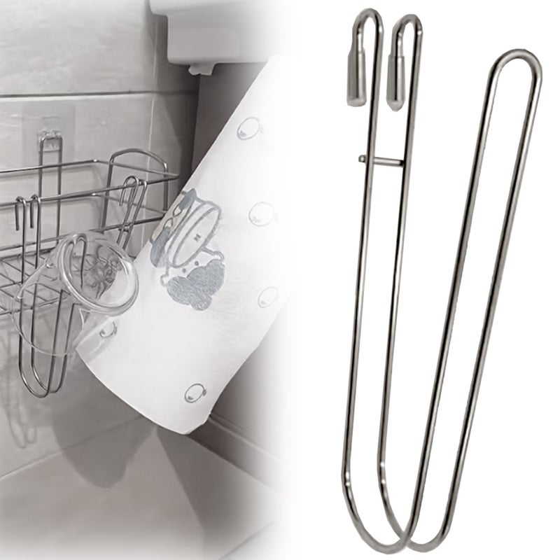 White 3pcs Dish Rack Drying Hooks Kitchen Cup Holder Clips For Bottles Mugs No Drilling - Image 5