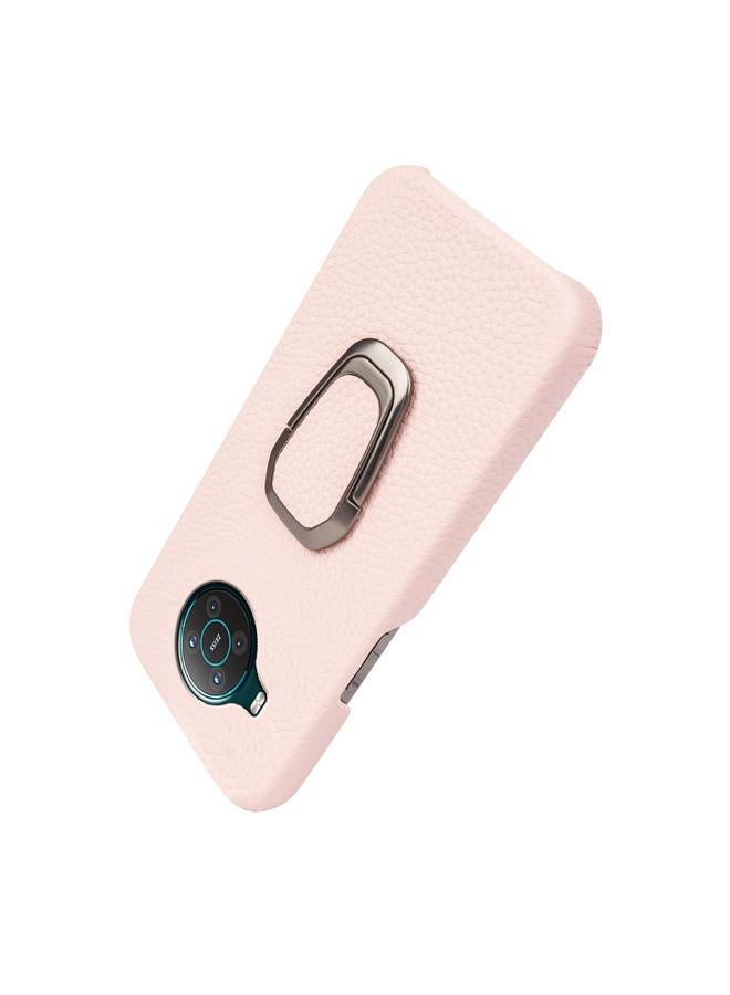 اس-توب جراب لهاتف Nokia X10 مزود بحلقة من الجلد الطبيعي بتصميم ليتشي - Image 5