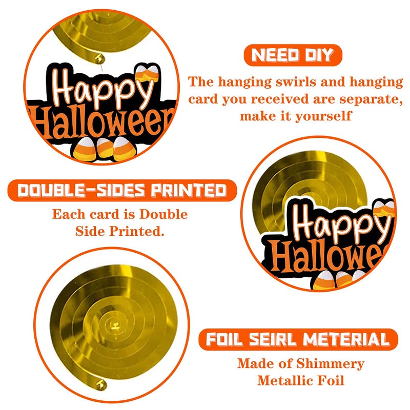 N.C Halloween Hanging 68PCS Halloween Ceiling Decorations Halloween Decorations for Classroom Hanging Halloween Decorations Indoor Ghost Pumpkin Ceiling Decorations  CSUS20210713001 - Image 4