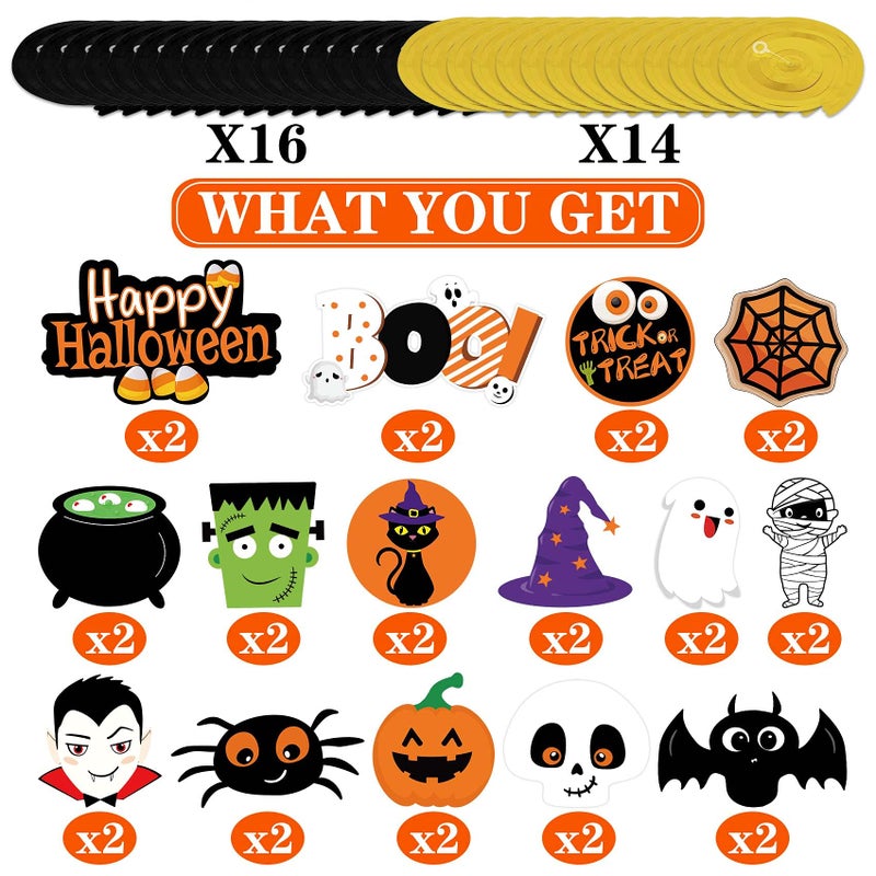 N.C Halloween Hanging 68PCS Halloween Ceiling Decorations Halloween Decorations for Classroom Hanging Halloween Decorations Indoor Ghost Pumpkin Ceiling Decorations  CSUS20210713001 - Image 3