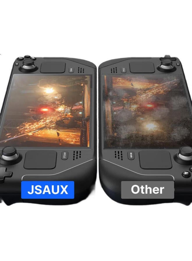 Jsaux Steam Deck Oled Tempered Glass Screen Protector Ar Anti-Glare Ag Matte 2-Pack High Definition Steam Deck Protective Film Handheld Console Accessories Screen Protector Artifact Ultra-Thin Full Sc - Image 3