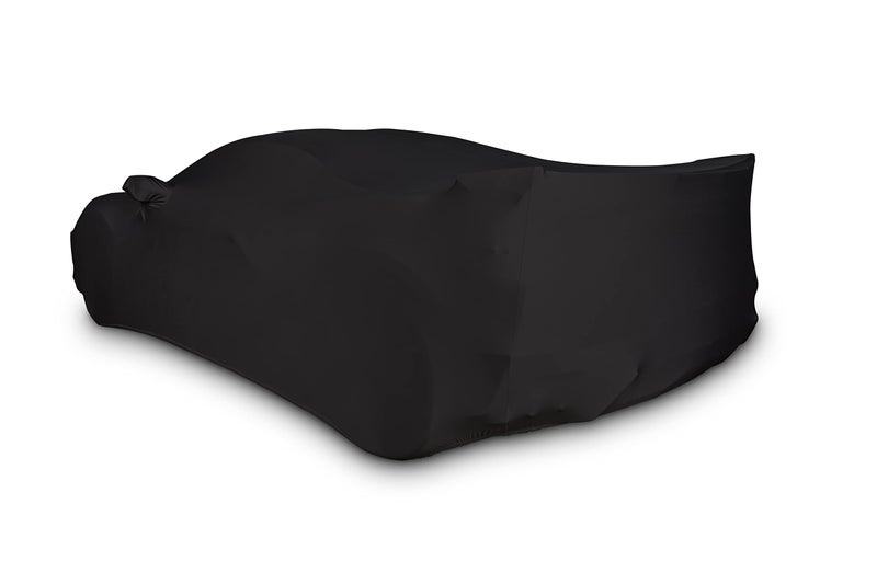 SR1 Performance C8 Corvette Custom Fit Car Cover - Indoor Ultraguard Stretch Satin - The Ultimate High End Fit for 2020-2025 Stingray, Z06, Z51, E-Ray Corvettes (Black) - Image 4