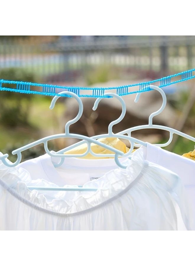 الحبل الغسيل الأزرق الثقيل المقاوم للرياح وغير المنزلق بطول 10 أمتار (393.7 بوصة) للسفر في الهواء الطلق - Image 2