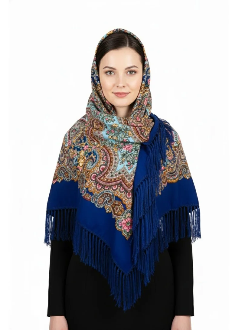 D'Daniela Natalya Women's Eastern European Cotton Tassel Shawl