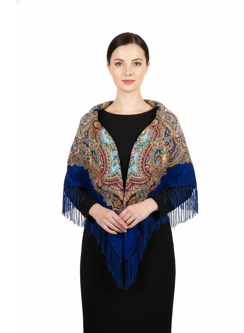 D'Daniela Natalya Women's Eastern European Cotton Tassel Shawl