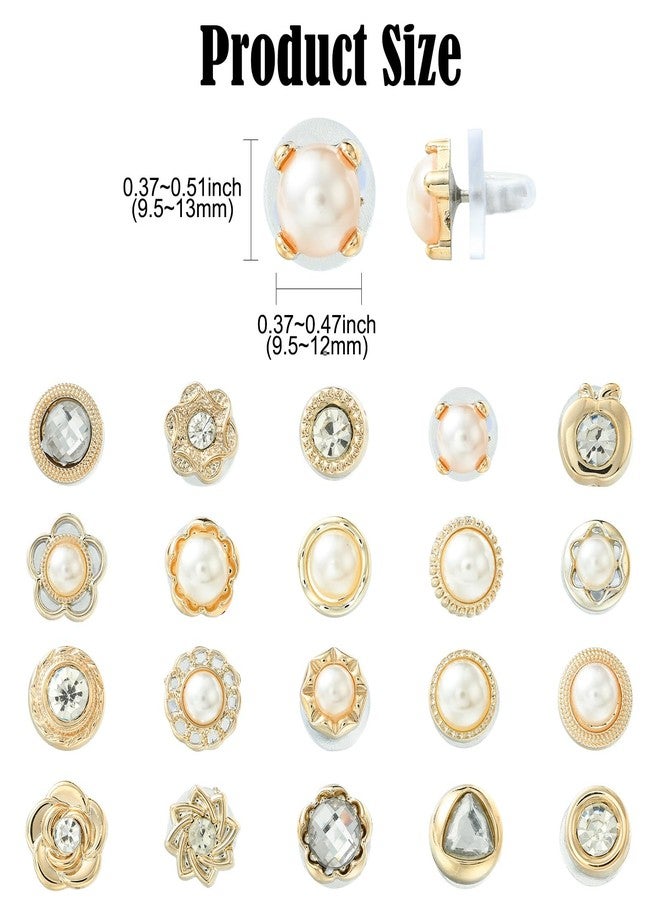 Ipotkitt 100 pcs Mixed Styles Elegant Alloy Rhinestone Pins Flower Imitation Pearl Floral Brooch for DIY Jewelry Making Crafts Hats Shirts Bags Dress Backpack Clothes - Image 2