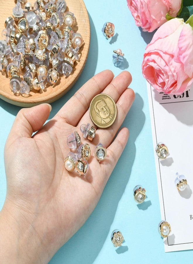 Ipotkitt 100 pcs Mixed Styles Elegant Alloy Rhinestone Pins Flower Imitation Pearl Floral Brooch for DIY Jewelry Making Crafts Hats Shirts Bags Dress Backpack Clothes - Image 4