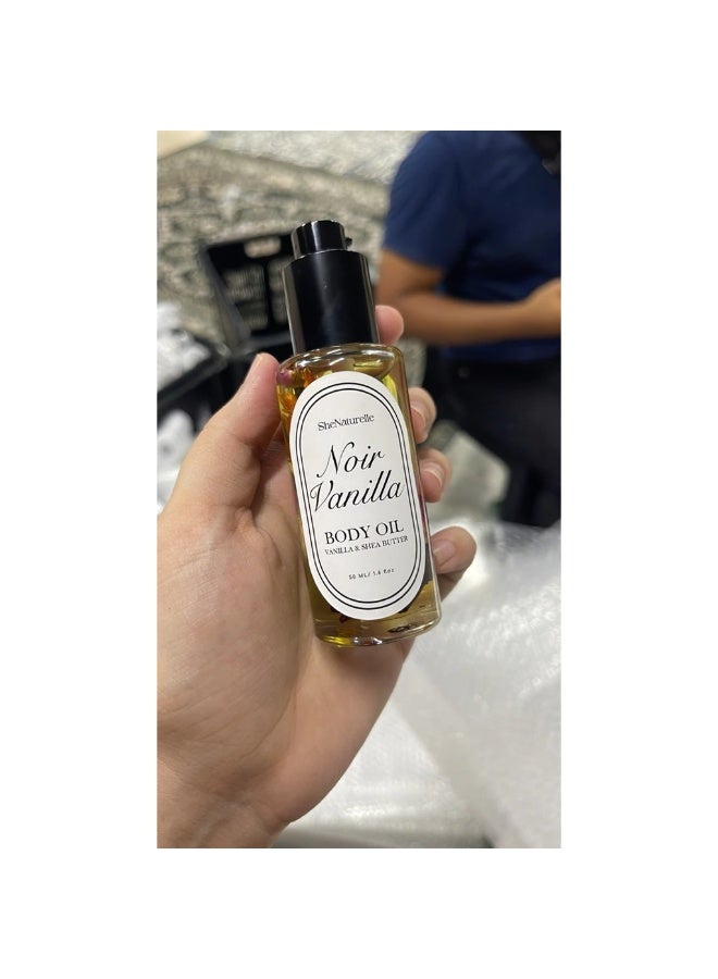 general Noir Vanilla Body Oil, Deep Moisturizing Body Oil for Dry Skin, Long Lasting Vanilla Fragrance, Nourishing Glow Oil, Fast Absorbing Body Care, Soft Smooth Radiant Skin for Women and Men - Image 2