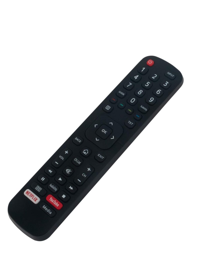 Replacement Remote Control For Hisense Smart TV-Remote Netflix Prime Video YouTube Google Play Buttons Black - Image 2