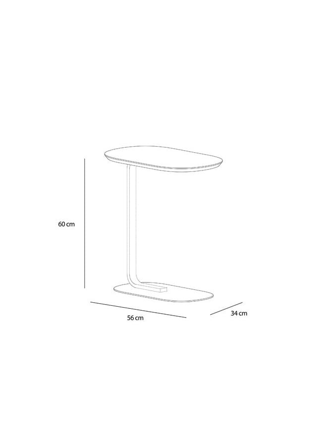 Woodz Inzo Full Metal Side Table White  - Image 2