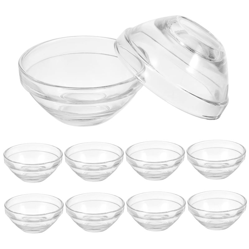 10Pcs Transparent Mixing Bowls for Facial Masks Essential Oils Skincare Cosmetic Application - Image 2