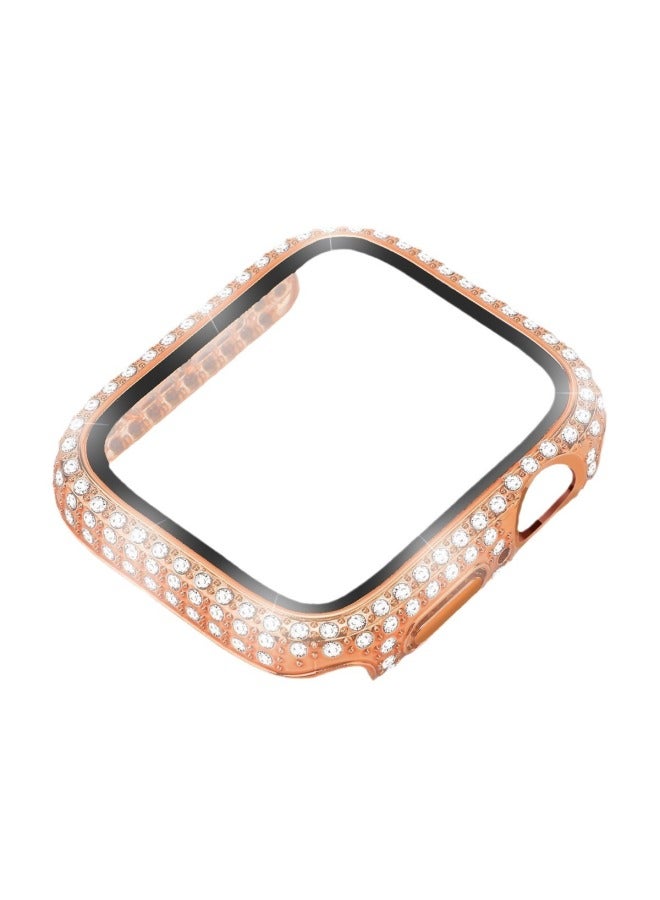 For Apple Full Diamond Watch Case Iwatchs9s8 All-inclusive Pc Tempered Film Diamond Integrated Apple Watch Protective Cover - Image 5