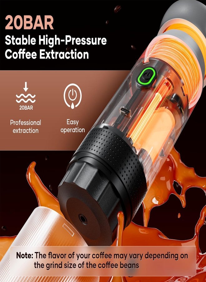 KEJECTOR Portable Coffee Maker Espresso Machine for Travel Nano Car Coffee Maker Compatible with Ground Coffee & NS Capsule for RV, Hiking Camping Office, Travel Espresso Maker Electric Coffee Machine - Image 3