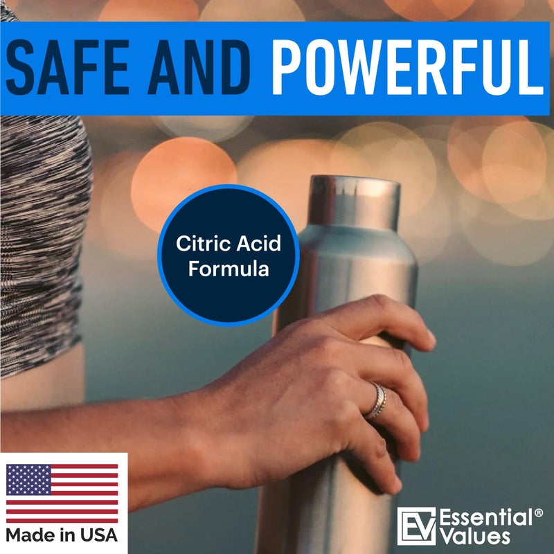 Essential Values Water Bottle Cleaner - Water Bottle Cleaning Tablets & Reservoir Bladder Cleaner Tabs (24 Tablets) - Tumbler Dispenser Hydration Pack Washer - Manufactured in USA - Image 3