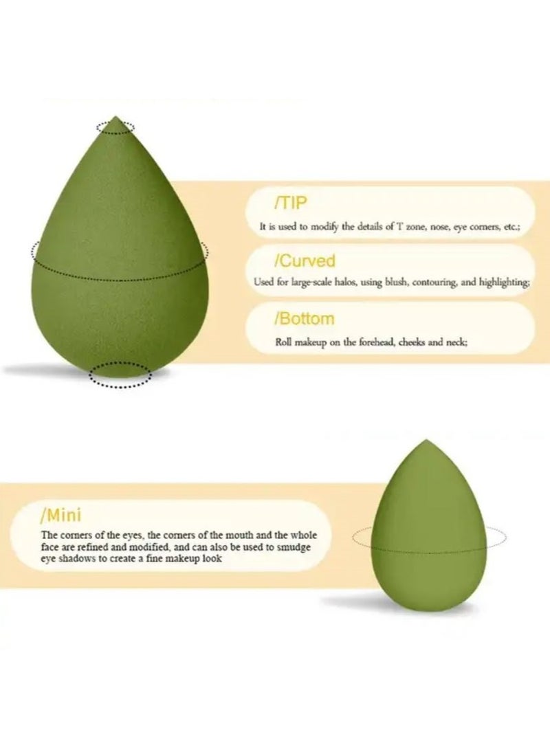 EOTM 7 In 1 Foundation Blending Multi-color Latex Free Washable Makeup Soft Sponge  - Image 2