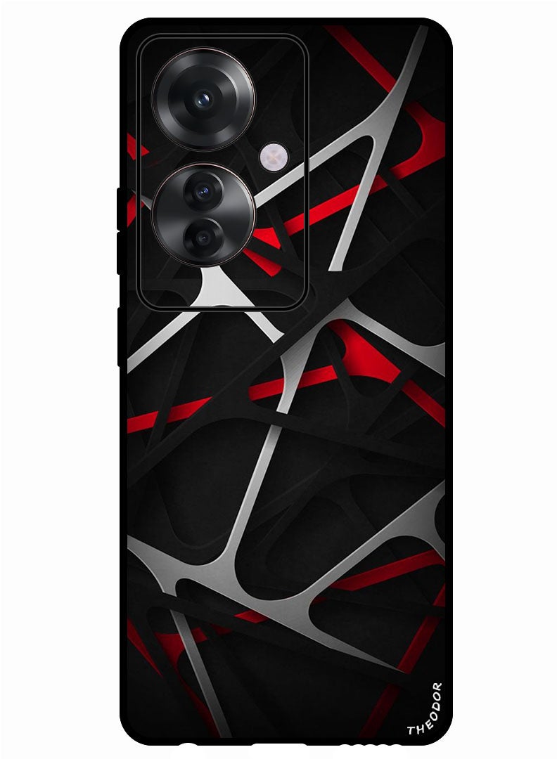 Theodor Protective Case Anti Scratch Shock Proof Bumper Cover For Oppo Reno 11F Abstract 8 - Image 1