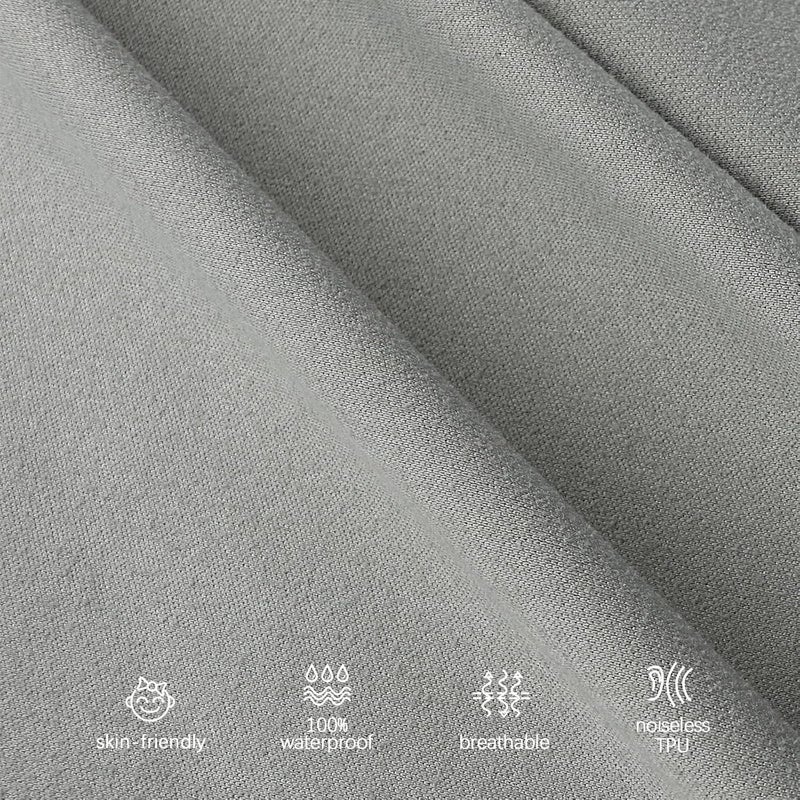 Biloban 2 Pack Ultra Soft Microfiber Crib Mattress Sheets, Toddler Baby Crib Mattress Cover Sheets, Grey, 52”X 28”X 8” - Image 2