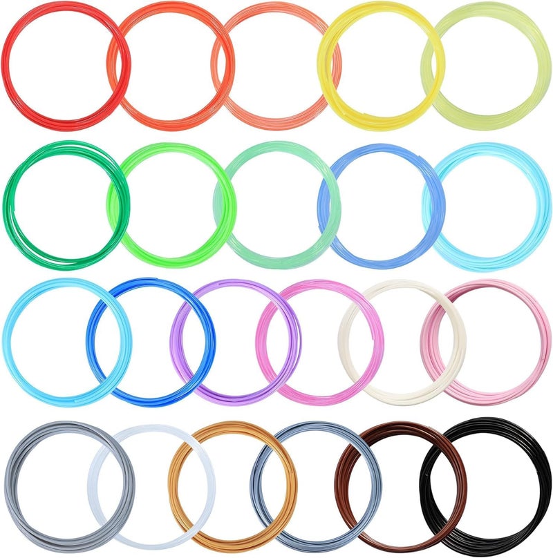 NFIL3D 31pcs Multicolor Filament of 3D Pen 5Meter Each | 3D Pen Filament | 3D Pen Refill | 3D Pen for Kids | Compatible with All 3D Pens | 1.75mm | (Set of 30Pcs) + 1Free (Pack of 31) - Image 2