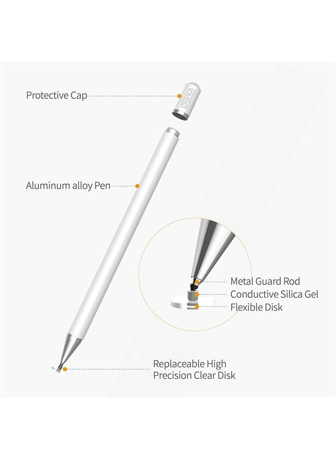Pony Stylus Pens for iPad Pencil, Capacitive Pen High Sensitivity & Fine Point, Magnetism Cover Cap, Universal for Apple/iPhone/Ipad pro/Mini/Air/Android/Microsoft/Surface and Other Touch Screens