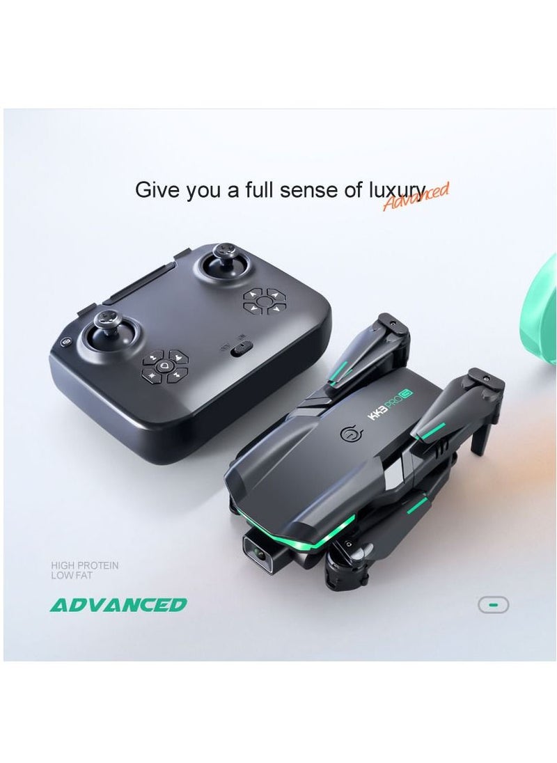 Mi VAZA - KK3 Pro Mini Drone HD Dual Camera Wi-Fi FPV Obstacle Avoidance Remote Quadcopter Foldable RC Drone With 1 Battery  for Kids Toys Hobbies for Beginners Not Professional Drone - Image 1