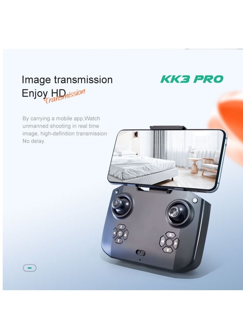 Mi VAZA - KK3 Pro Mini Drone HD Dual Camera Wi-Fi FPV Obstacle Avoidance Remote Quadcopter Foldable RC Drone With 1 Battery  for Kids Toys Hobbies for Beginners Not Professional Drone - Image 1