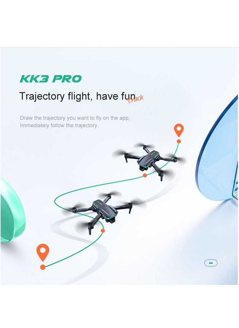 Mi VAZA - KK3 Pro Mini Drone HD Dual Camera Wi-Fi FPV Obstacle Avoidance Remote Quadcopter Foldable RC Drone With 1 Battery  for Kids Toys Hobbies for Beginners Not Professional Drone - Image 1