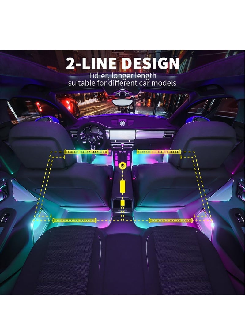 RATSAW Car LED Lights Smart Car Interior Lights with App Control Car Atmosphere Lights - Image 4