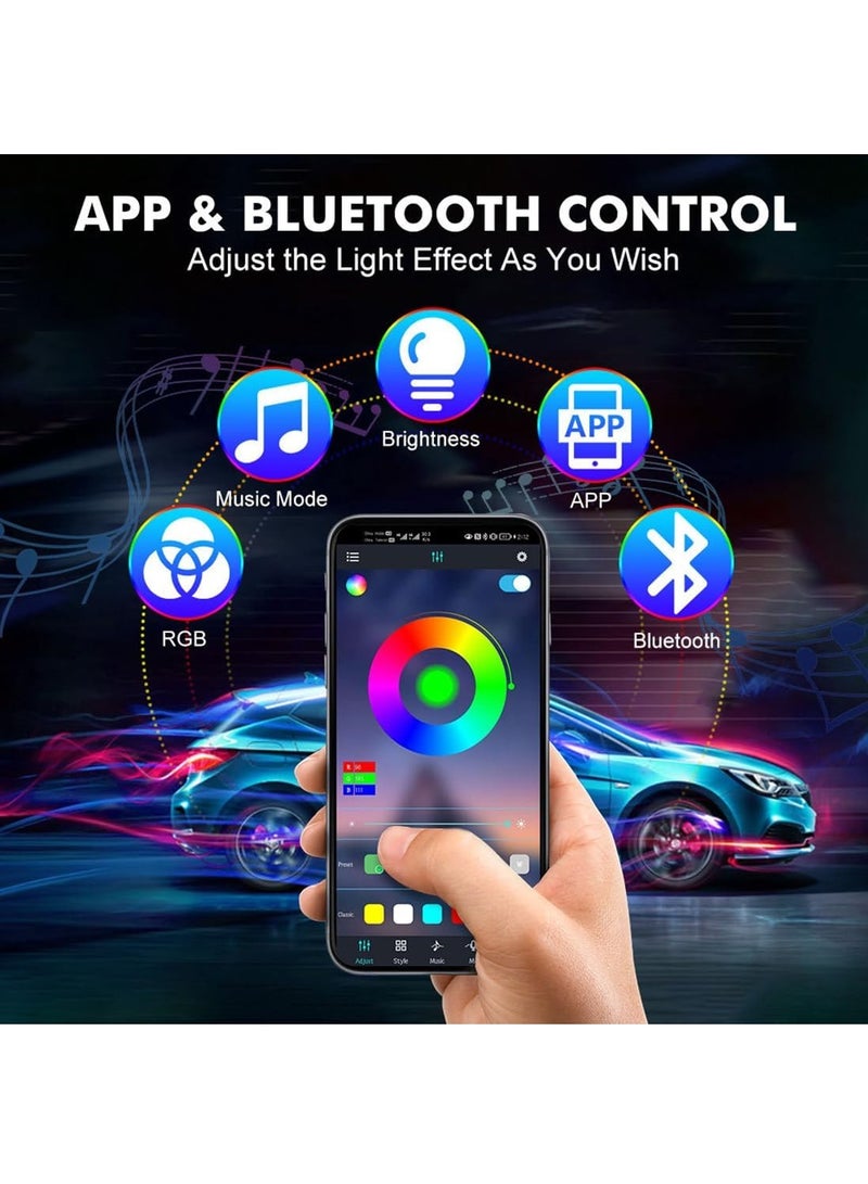 RATSAW Car LED Lights Smart Car Interior Lights with App Control Car Atmosphere Lights - Image 5