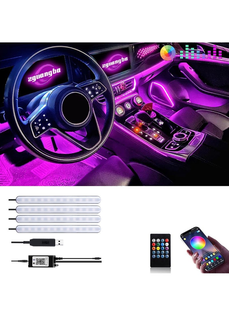 RATSAW Car LED Lights Smart Car Interior Lights with App Control Car Atmosphere Lights - Image 1