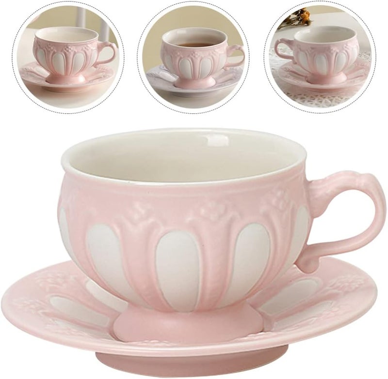 woobles Espresso K Cups Royal Tea Cups and Saucers: Old Country Roses Teacup Saucer Coffee Mug British Coffee Cup Drink Tumbler Bone China Tableware Xmas Gifts Coffee Gifts - Image 5